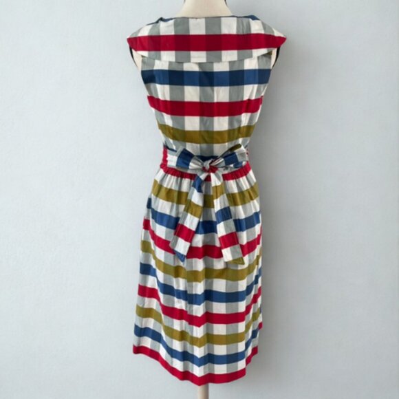Maeve by Anthropologie Belted Wrap Dress - Size 6 - Multicolor Stripe - EUC - Picture 4 of 8